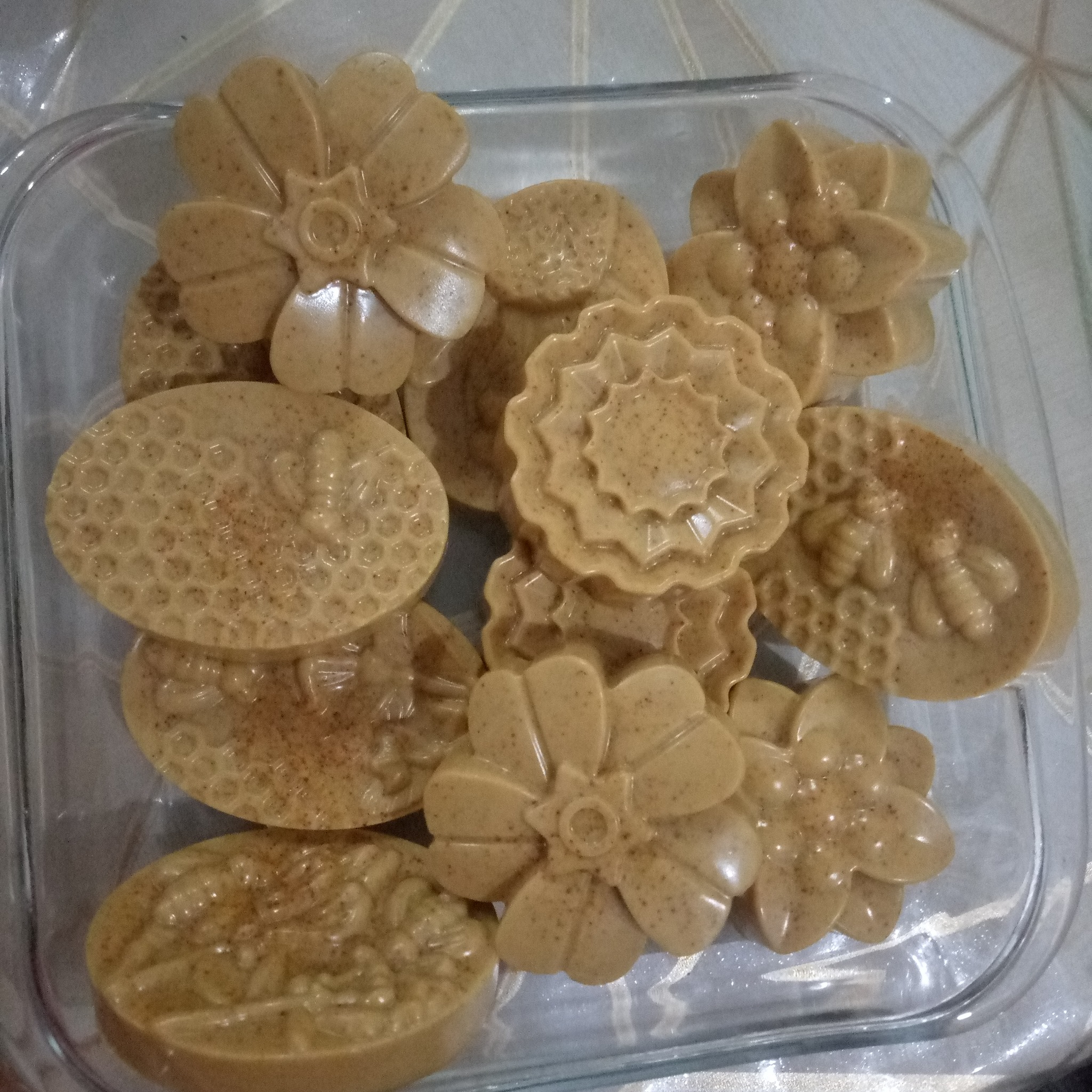 Ayezal Organics beige handmade soaps