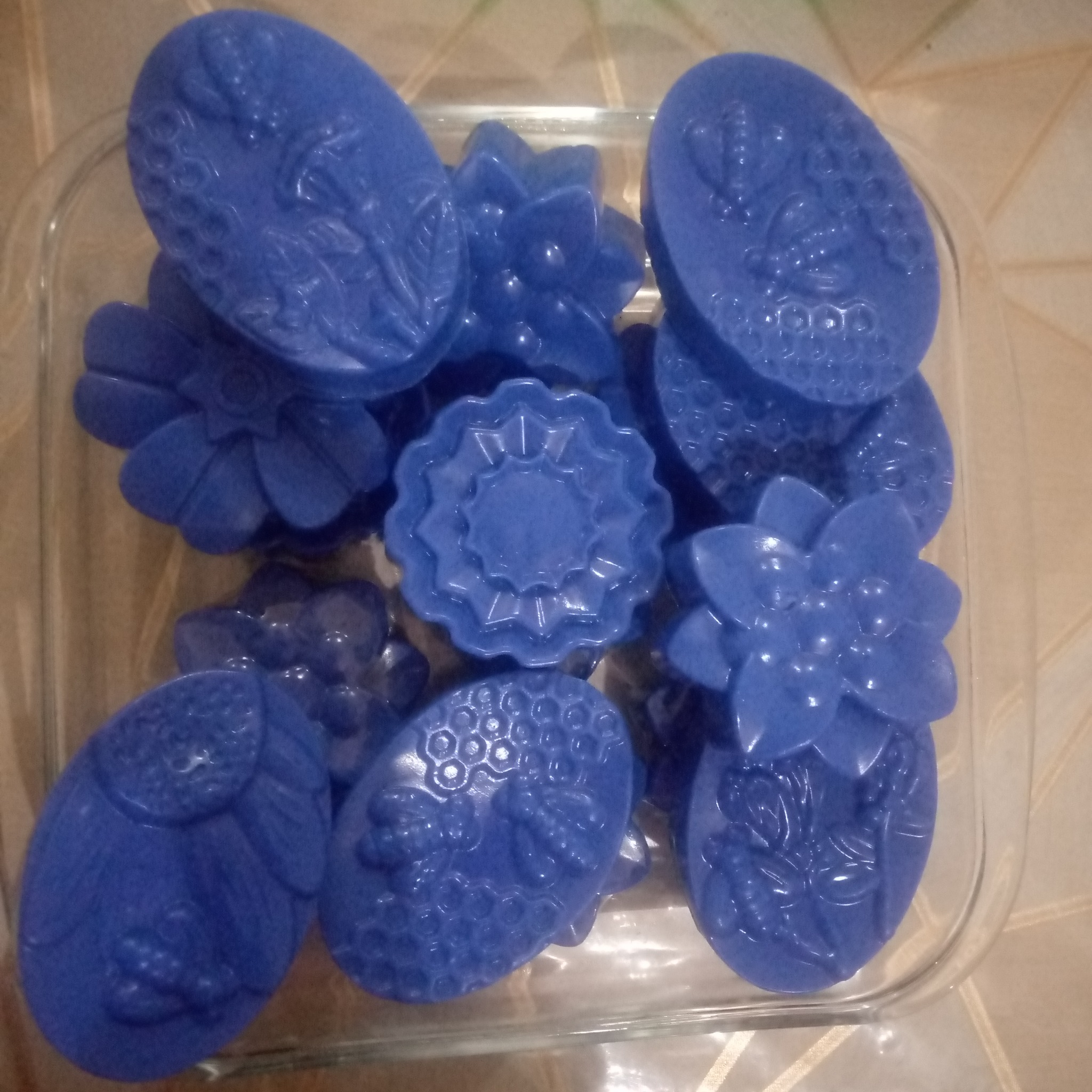 Ayezal Organics blue handmade soaps